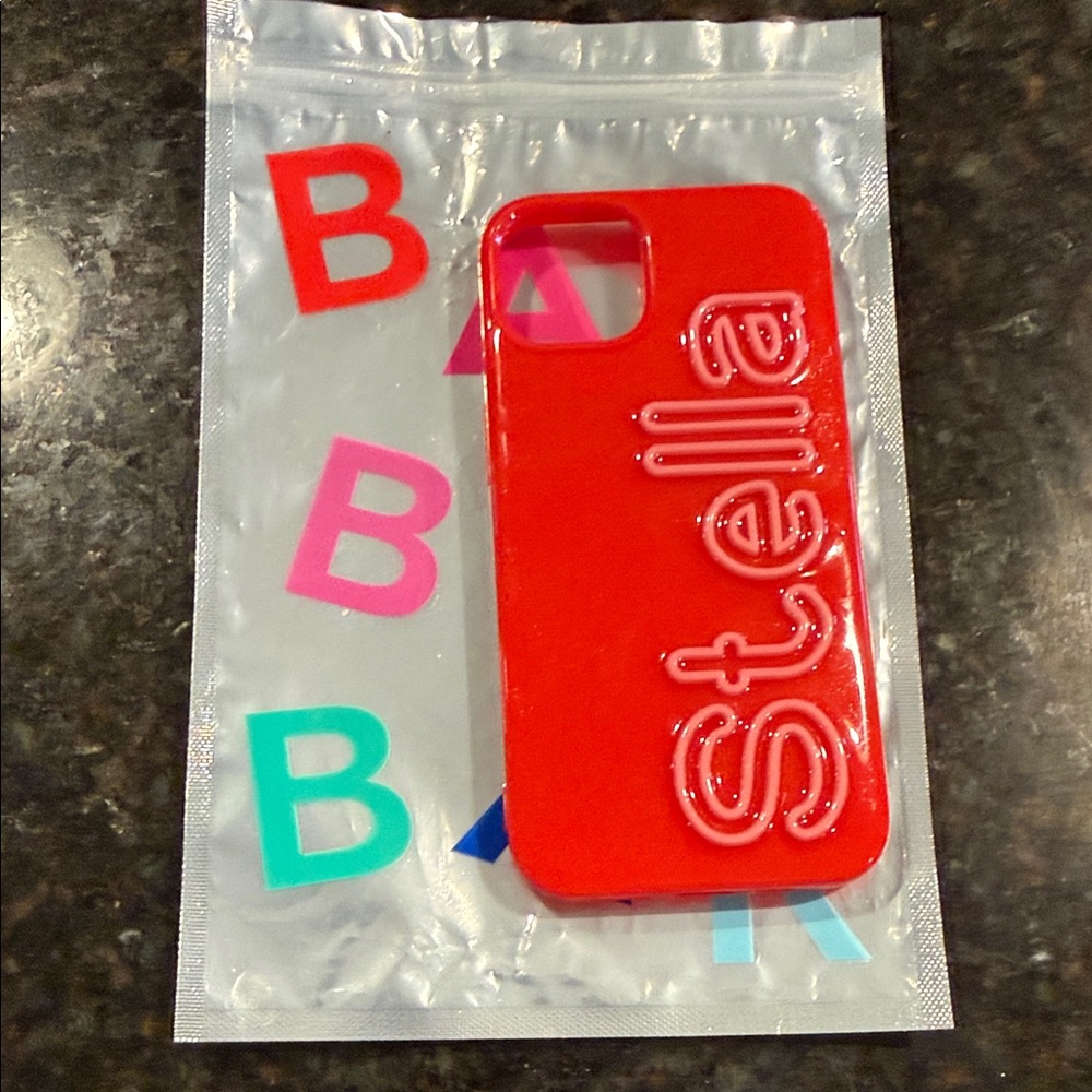 BaubleBar Vibrant Red Personalized Phone Case